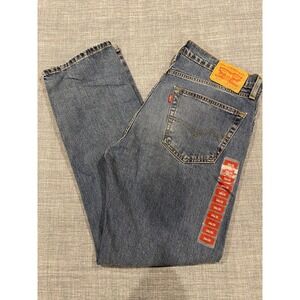 Levi Strauss Co 505 Mens Jeans 34x30 Medium Wash Straight Fit Denim Pants